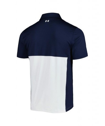 Men's Navy, White Auburn Tigers Green Blocked Performance Polo Shirt $44.81 Polo Shirts