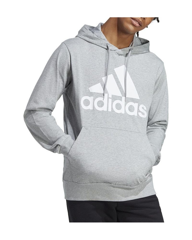 Men's Jersey Logo-Graphic Pullover Hoodie Gray $19.00 Sweatshirt