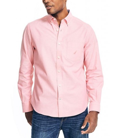 Men's Classic-Fit Stretch Solid Oxford Button-Down Shirt Costal Pine $26.00 Shirts