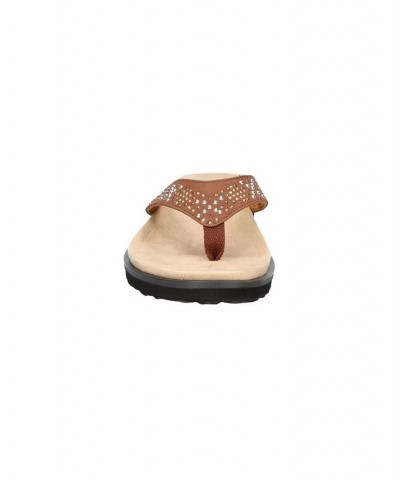 Women's Stevie Thong Sandals Tan/Beige $29.90 Shoes