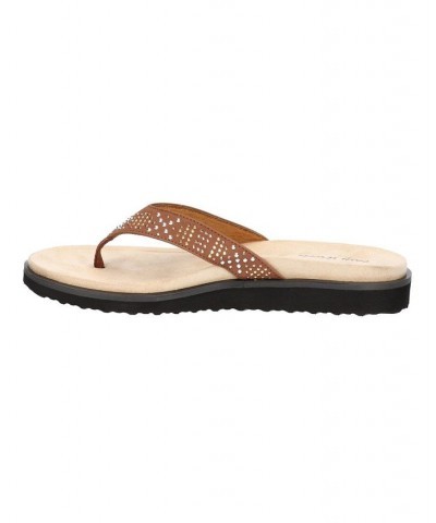 Women's Stevie Thong Sandals Tan/Beige $29.90 Shoes