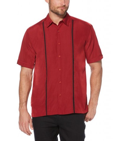 Men's Big & Tall Stripe Shirt Red $18.62 Shirts