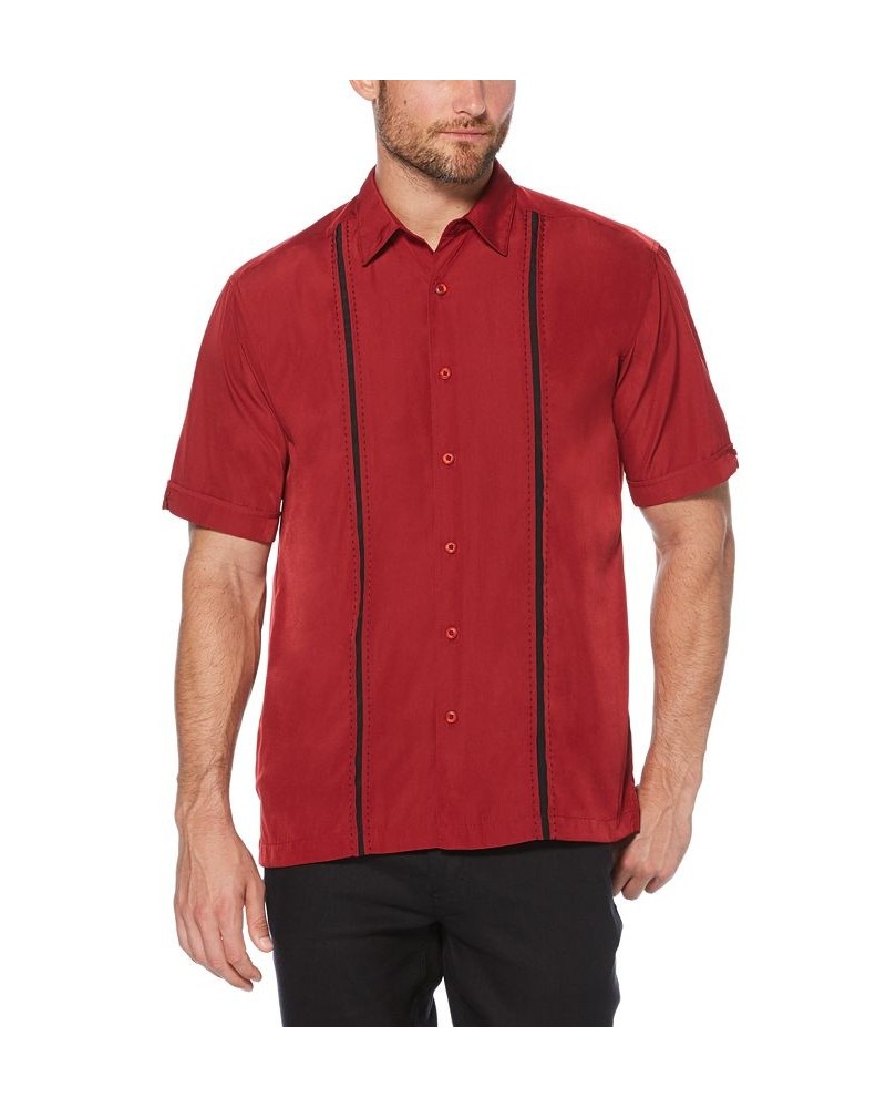 Men's Big & Tall Stripe Shirt Red $18.62 Shirts