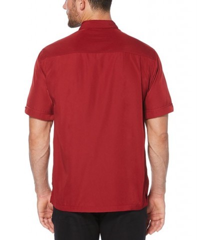 Men's Big & Tall Stripe Shirt Red $18.62 Shirts