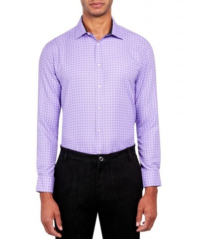 Men's Regular Fit Performance Wrinkle Free Dress Shirt Lilac $13.54 Dress Shirts