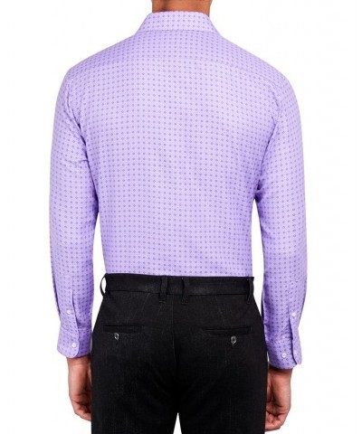 Men's Regular Fit Performance Wrinkle Free Dress Shirt Lilac $13.54 Dress Shirts