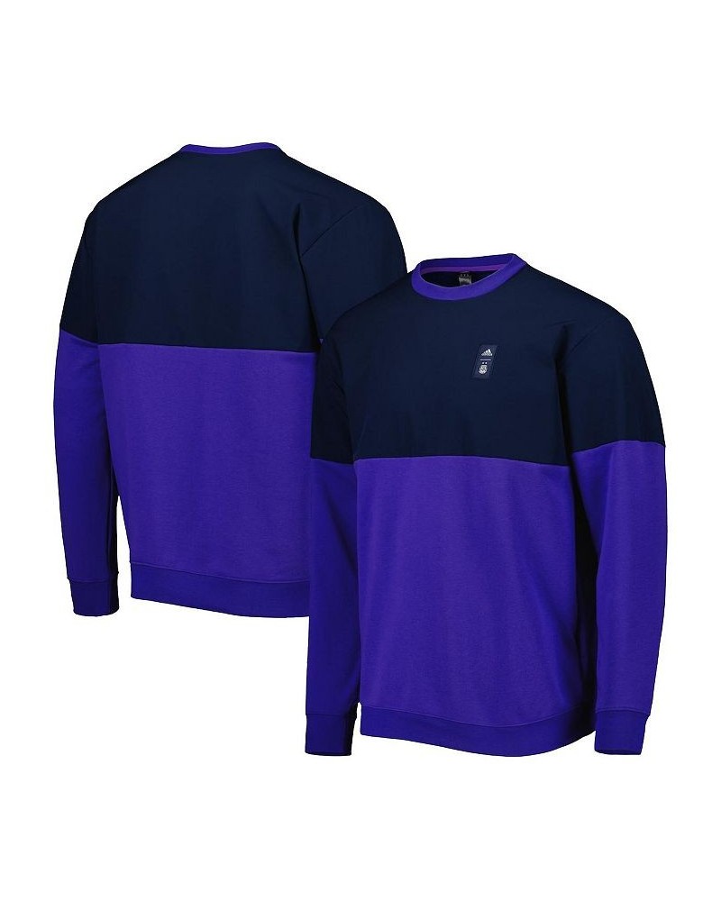 Men's Navy and Purple Argentina National Team Graphic Pullover Sweatshirt $43.20 Sweatshirt