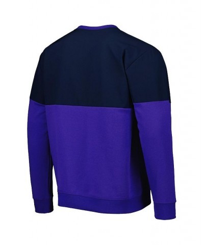 Men's Navy and Purple Argentina National Team Graphic Pullover Sweatshirt $43.20 Sweatshirt