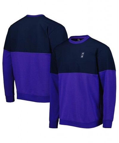 Men's Navy and Purple Argentina National Team Graphic Pullover Sweatshirt $43.20 Sweatshirt