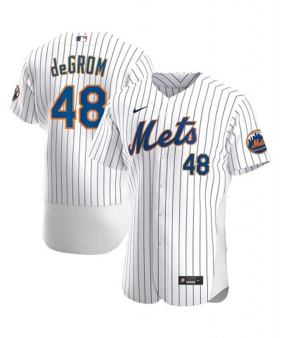 Men's Jacob deGrom White New York Mets Home Authentic Player Jersey $150.28 Jersey