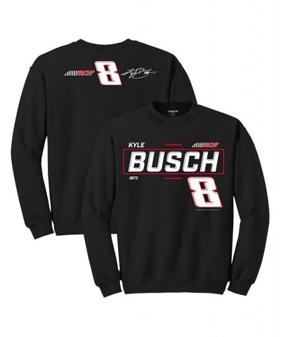 Men's Black Kyle Busch 2-Spot Pullover Sweatshirt $33.14 Sweatshirt