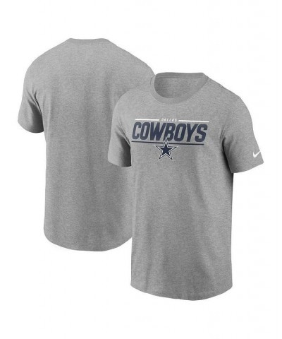 Men's Heathered Gray Dallas Cowboys Muscle T-shirt $18.45 T-Shirts