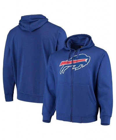 Men's Royal Buffalo Bills Primary Logo Full-Zip Hoodie $33.81 Sweatshirt