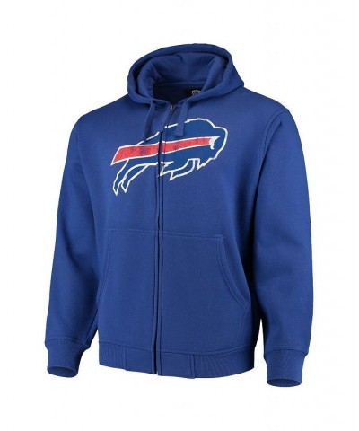 Men's Royal Buffalo Bills Primary Logo Full-Zip Hoodie $33.81 Sweatshirt