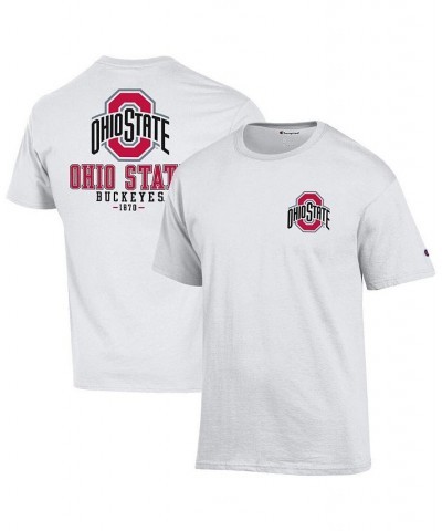 Men's White Ohio State Buckeyes Team Stack 2-Hit T-shirt $23.39 T-Shirts