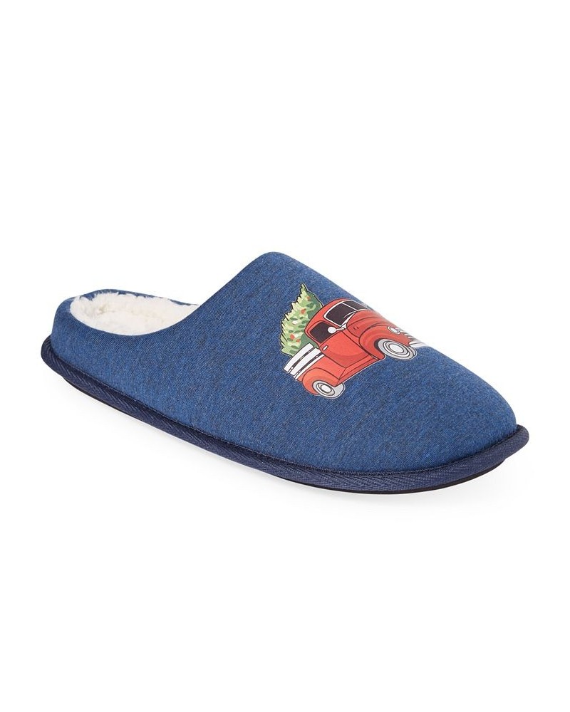 Club Room Men's Holiday Truck Fleece-Lined Slippers, Created for Multi $9.87 Shoes