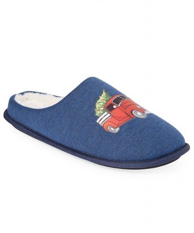 Club Room Men's Holiday Truck Fleece-Lined Slippers, Created for Multi $9.87 Shoes