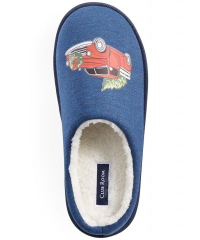 Club Room Men's Holiday Truck Fleece-Lined Slippers, Created for Multi $9.87 Shoes