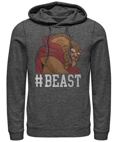 Disney Men's Beauty the Beast Hashtag Beast, Pullover Hoodie Gray $34.31 Sweatshirt