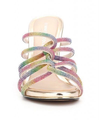 Women's Brooke 95 Twist Jewel Dress Sandals Multi $64.00 Shoes