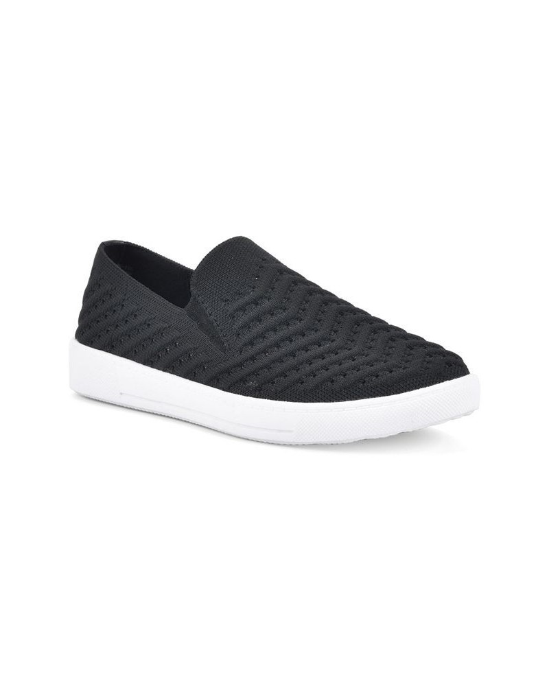 Women's Courage Slip-On Sneakers Black $31.74 Shoes