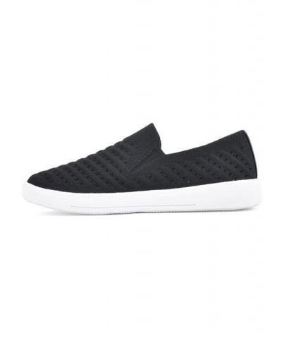 Women's Courage Slip-On Sneakers Black $31.74 Shoes