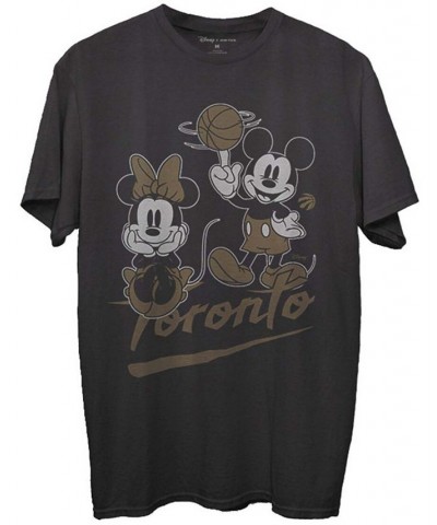 Men's Black Toronto Raptors Disney Mickey Minnie 2020/21 City Edition T-shirt $20.15 T-Shirts