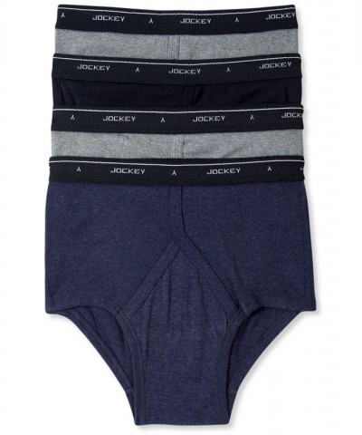 Men's Classic Collection Full-Rise Briefs 4-Pack Underwear Black/Grey Heather $14.68 Underwear