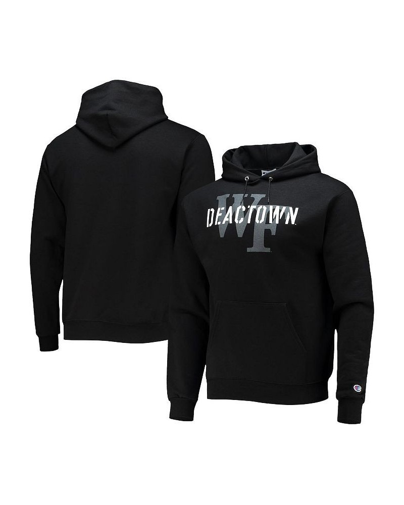 Men's Black Wake Forest Demon Deacons Deactown Pullover Hoodie $35.39 Sweatshirt