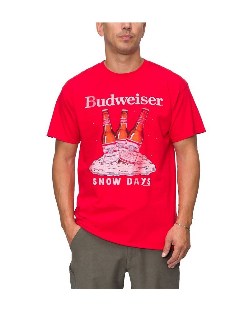 Men's Budweiser Snow Days Short Sleeve T-shirt $10.44 T-Shirts