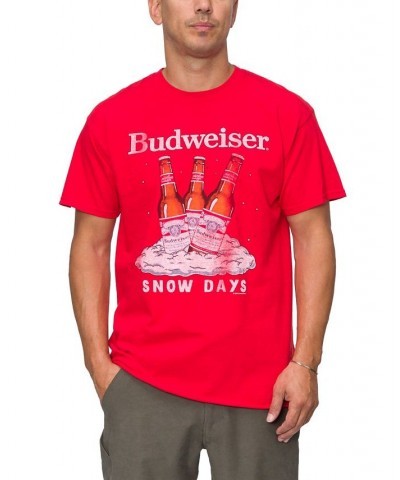 Men's Budweiser Snow Days Short Sleeve T-shirt $10.44 T-Shirts