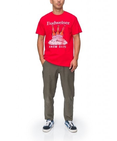 Men's Budweiser Snow Days Short Sleeve T-shirt $10.44 T-Shirts