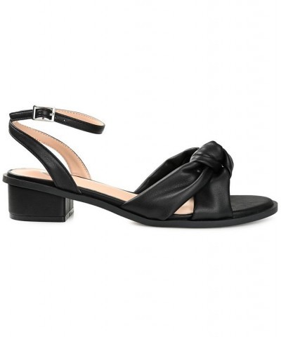 Women's Edythe Knotted Sandals Black $47.50 Shoes