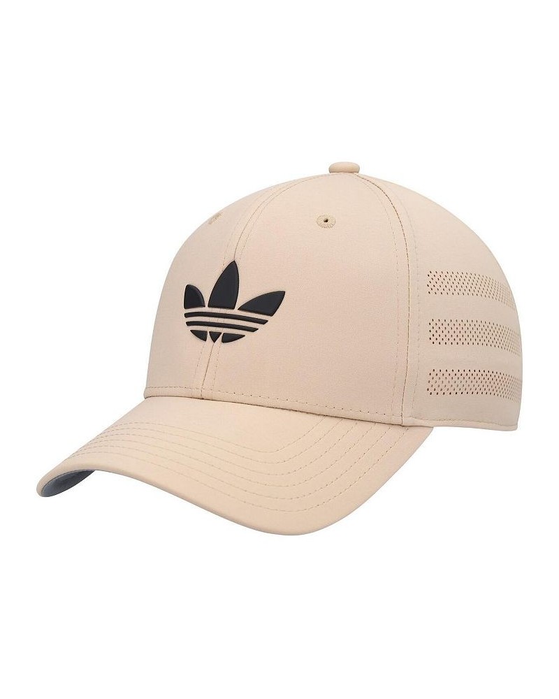 Men's Khaki Beacon Trefoil Snapback Hat $13.02 Hats