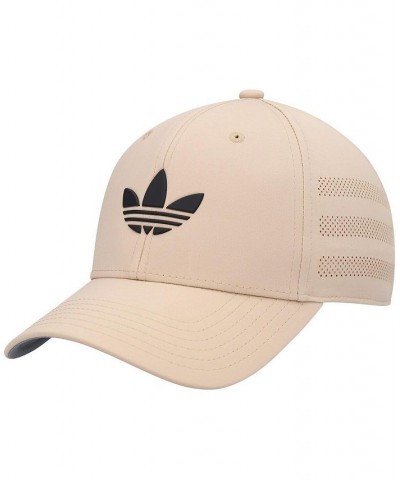 Men's Khaki Beacon Trefoil Snapback Hat $13.02 Hats