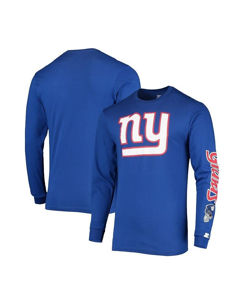 Men's Royal New York Giants Halftime Long Sleeve T-shirt $31.34 T-Shirts