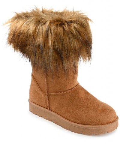 Women's Zorah Boots Tan/Beige $33.60 Shoes