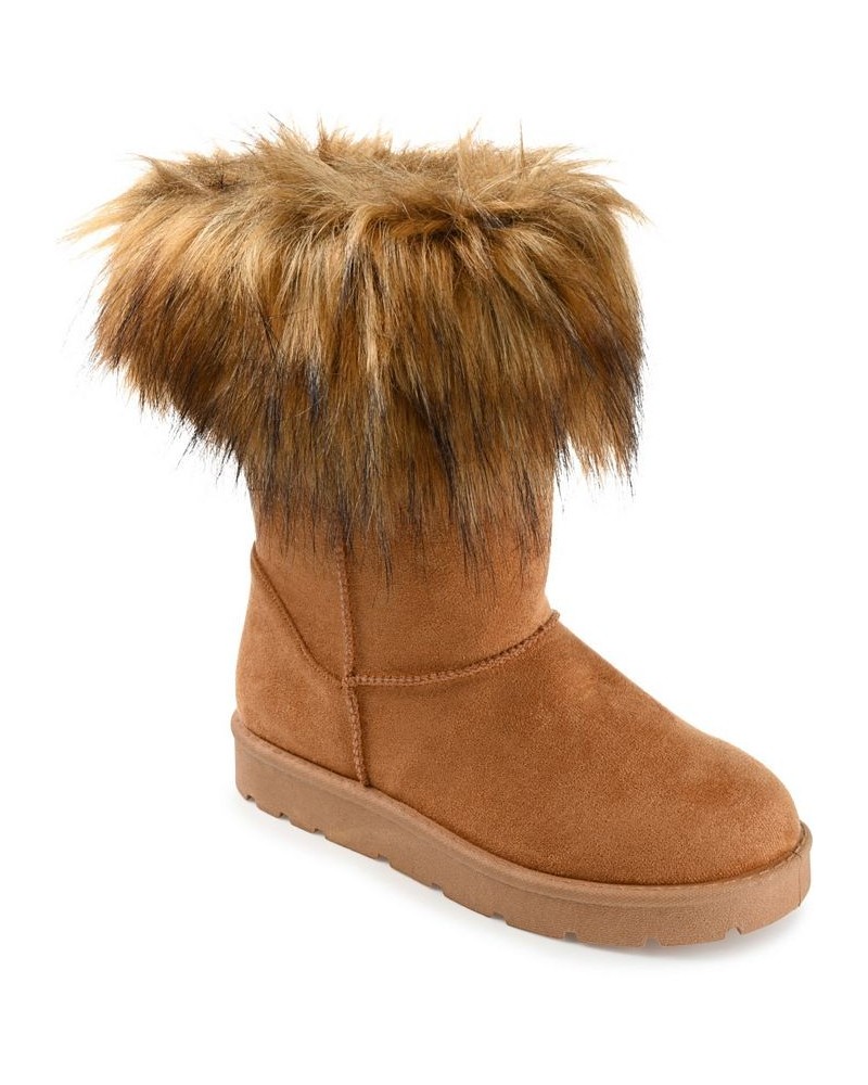 Women's Zorah Boots Tan/Beige $33.60 Shoes