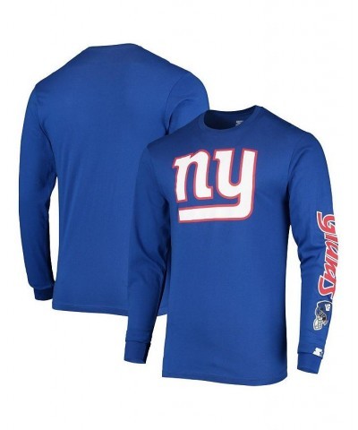 Men's Royal New York Giants Halftime Long Sleeve T-shirt $31.34 T-Shirts