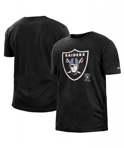 Men's Black Las Vegas Raiders 2022 Sideline Ink Dye T-shirt $21.08 T-Shirts