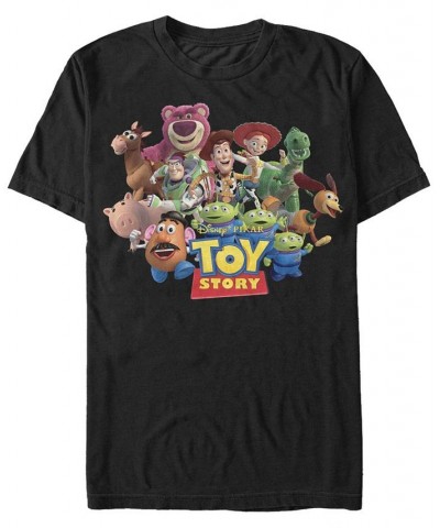 Disney Pixar Men's Toy Story We're All Besties Group Shot Short Sleeve T-Shirt Black $19.24 T-Shirts