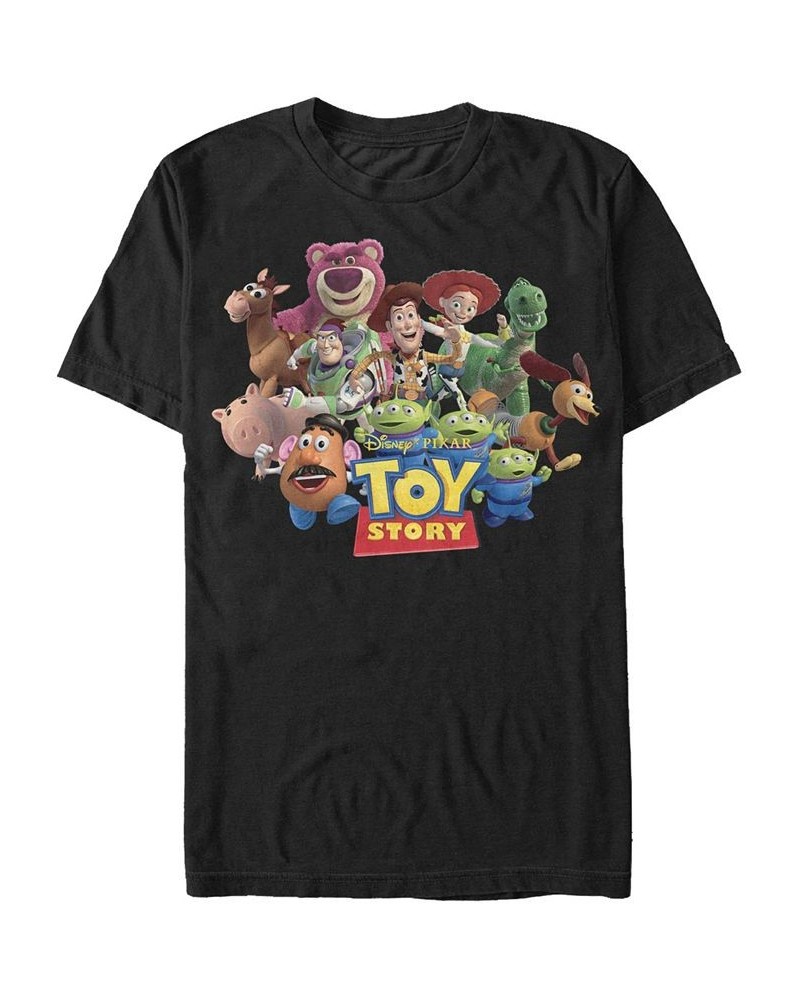 Disney Pixar Men's Toy Story We're All Besties Group Shot Short Sleeve T-Shirt Black $19.24 T-Shirts