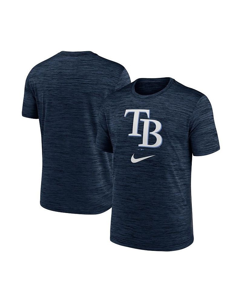 Men's Navy Tampa Bay Rays Logo Velocity Performance T-shirt $24.50 T-Shirts