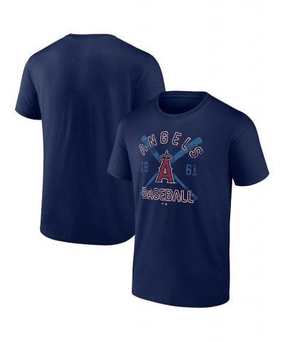 Men's Branded Navy Los Angeles Angels Second Wind T-shirt $18.24 T-Shirts