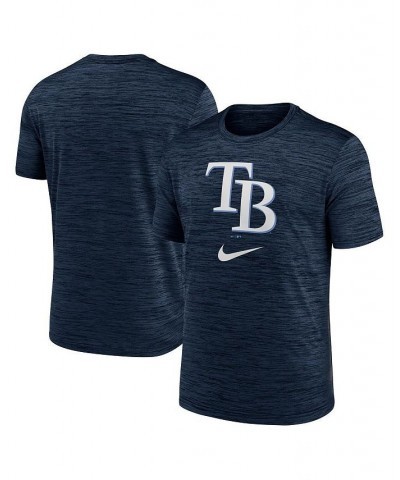 Men's Navy Tampa Bay Rays Logo Velocity Performance T-shirt $24.50 T-Shirts