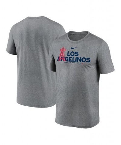 Men's Heathered Charcoal Los Angeles Angels Local Rep Legend Performance T-shirt $26.49 T-Shirts