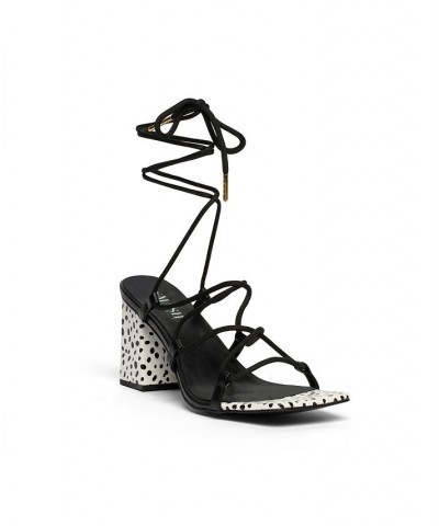 Women's Ashley Block Heels Strappy Dress Sandals - Extended sizes 10-14 Multi $26.98 Shoes