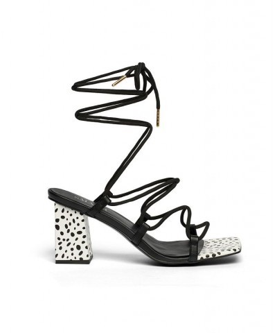 Women's Ashley Block Heels Strappy Dress Sandals - Extended sizes 10-14 Multi $26.98 Shoes