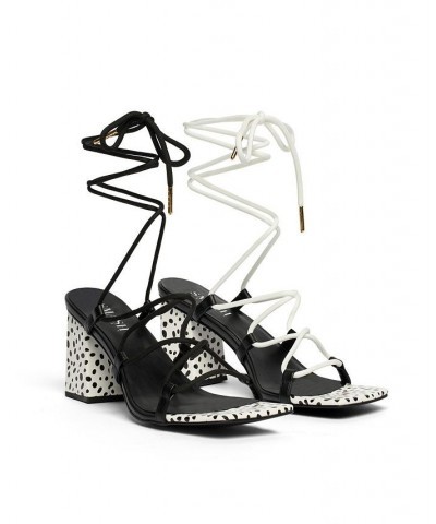 Women's Ashley Block Heels Strappy Dress Sandals - Extended sizes 10-14 Multi $26.98 Shoes