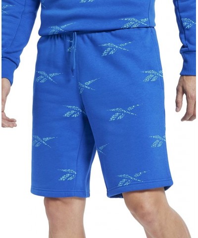 Men's Drawstring Logo Fleece Shorts Blue $25.80 Shorts